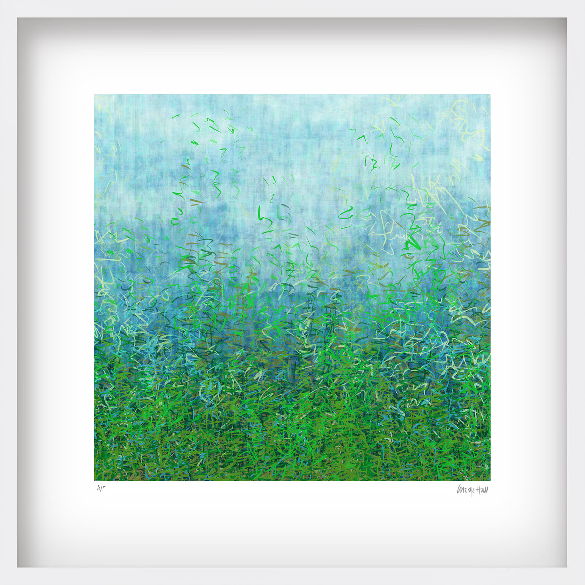 French Garden 52cm White Frame or Unframed Limited Edition Print