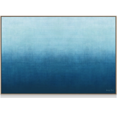 Gradual Mist 140 x 94 cm mixed media painting Framed - George Hall