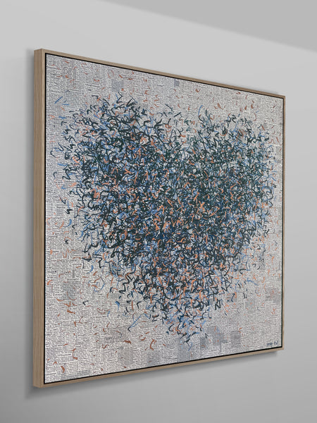 Copper Optimist - 101 x 101cm - mixed media on canvas
