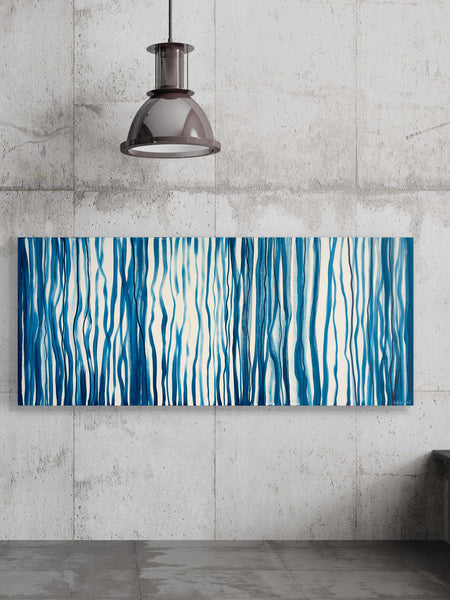 Lake Funk - acrylic on canvas - 200 x 85cm / 79” x 33.5"