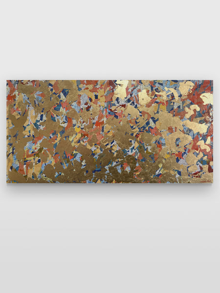Metallic Wisdom - 152 x 76cm - mixed media on canvas