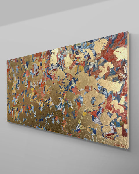 Metallic Wisdom - 152 x 76cm - mixed media on canvas