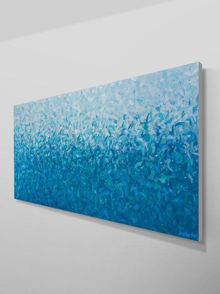 Misty Waters 152 x 76cm acrylic on canvas