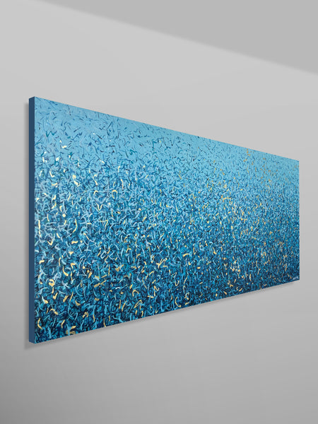 Peaceful Waters - 152 x 61cm - mixed media on canvas