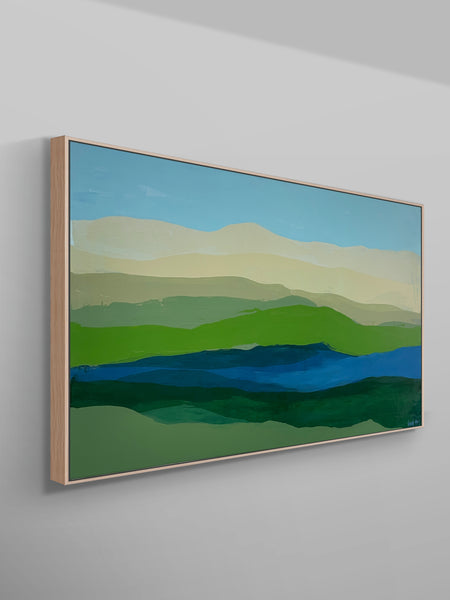 Spring Stream 152 x 76cm acrylic paint on canvas