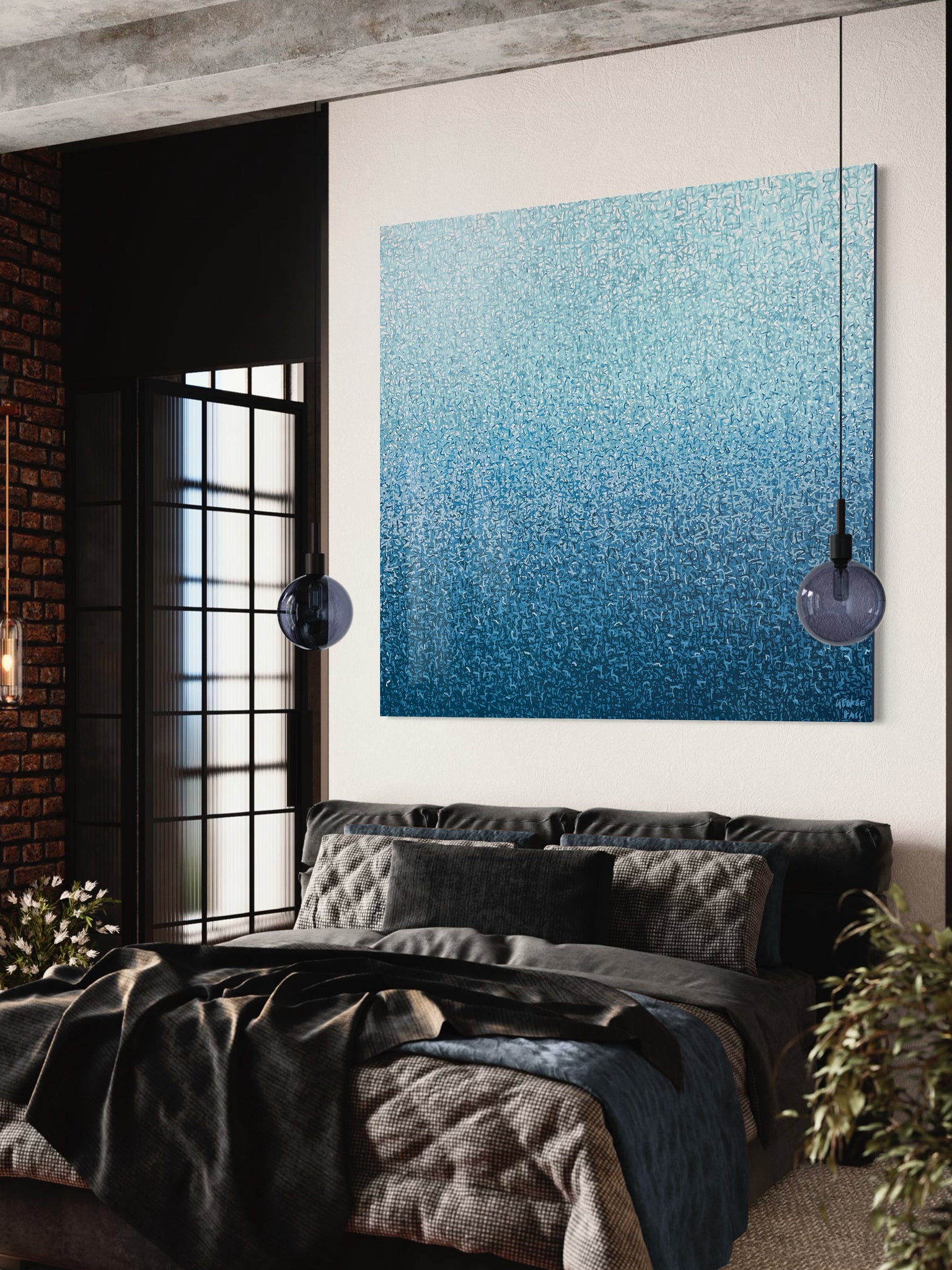 Tasman Sea - acrylic on canvas - 170cm squ / 67" squ