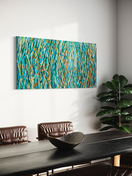 Yarrabee View - 152 x 76cm - acrylic on canvas