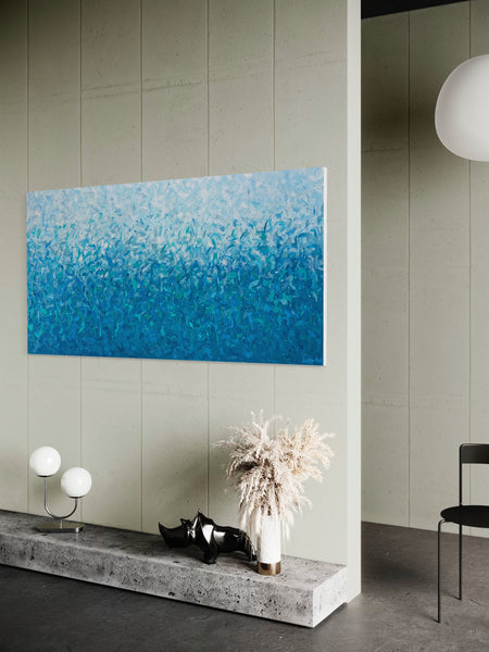 Misty Waters - acrylic on canvas - 152 x 76cm / 60" x 30"