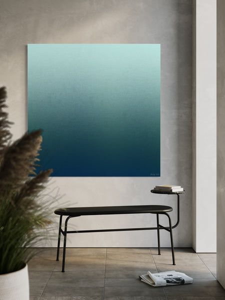 Ambient Dawn - 127cm squ - mixed media on canvas