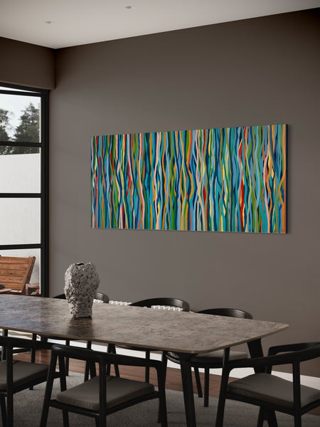 Groove Safari- 200 x 85cm acrylic on canvas