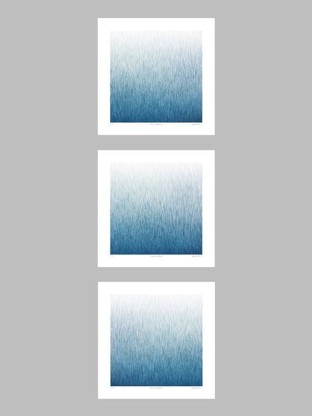 Silent Paradise Series - Set of 3 - 52cm White Frame or Unframed