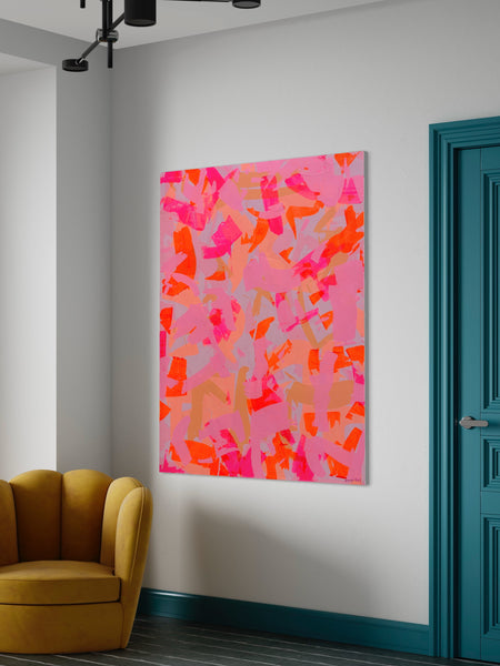 'Neon Perception' 122cm x 152cm/ 48" x 60" acrylic on canvas