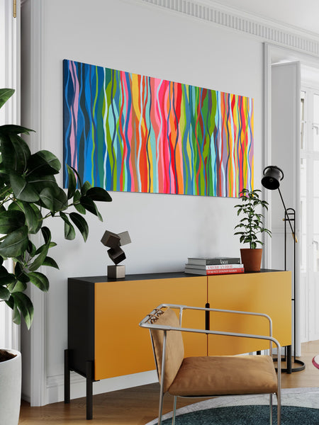 Flinders Lane - 165 x 85cm acrylic on canvas