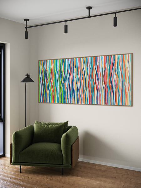 Kippax Street - acrylic on canvas - 200 x 85cm / 79” x 33.5"