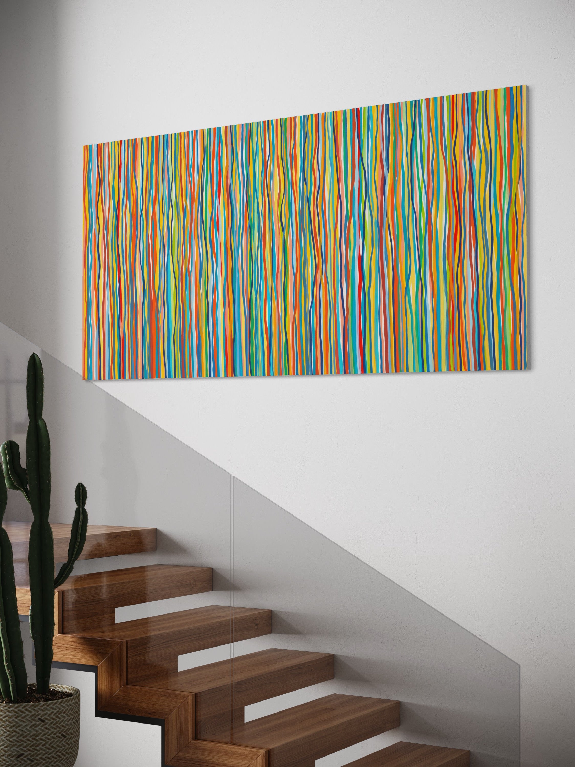 Downtown- Canvas Limited Edition Print - 2m x 1m / 79