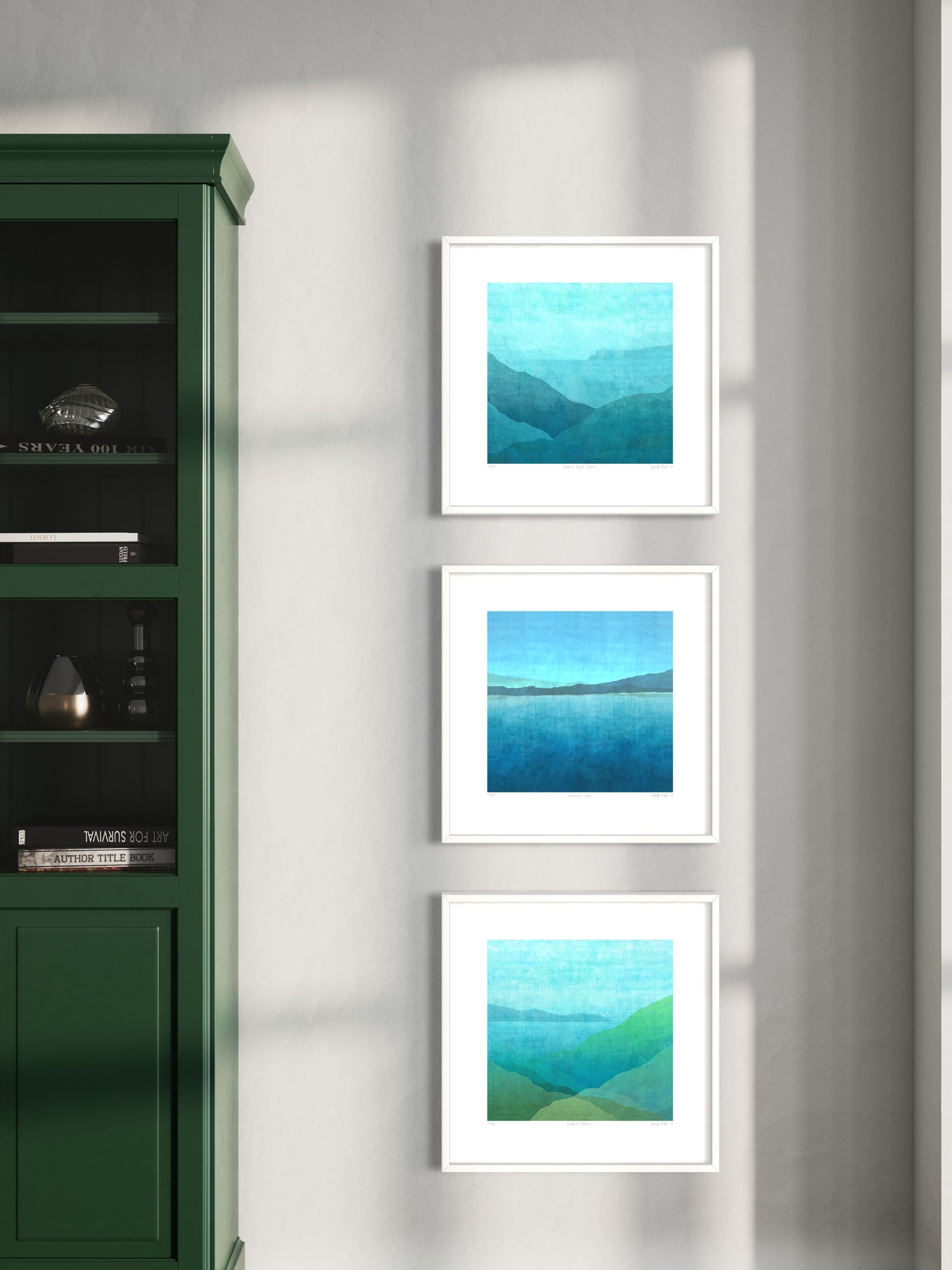 Gradual Harbour Series - Set of 3 - 52cm Framed or Unframed
