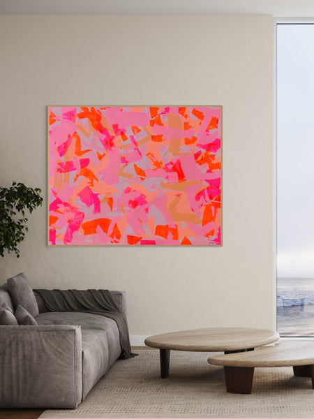 'Neon Perception' 152cm x 122cm/ 60" x 48" acrylic on canvas