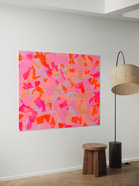 'Neon Perception' 152cm x 122cm/ 60" x 48" acrylic on canvas