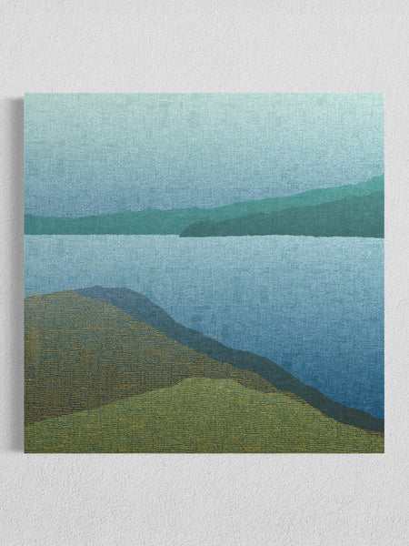 Night Harbour View - Canvas Limited Edition Print - 127cm squ/ 50" squ