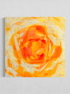 Peach Rose-Limited Edition Print - 127cm squ/ 50" squ