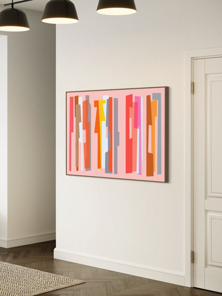 Pink City - Canvas Limited Edition Print - 137 x 91cm / 54" x 36"