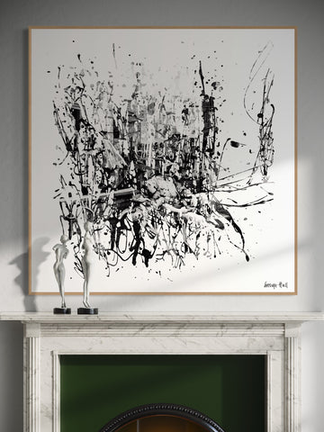 Gin Alley- Framed Limited Edition Print- 104cm squ/ 41.5"- FINAL EDITION