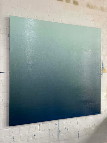 Silent Seas - 127cm squ - mixed media on canvas