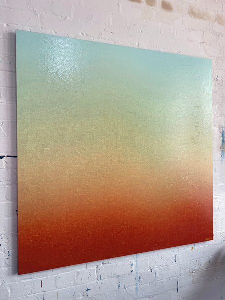 Ambient Glow - 127cm squ - mixed media on canvas