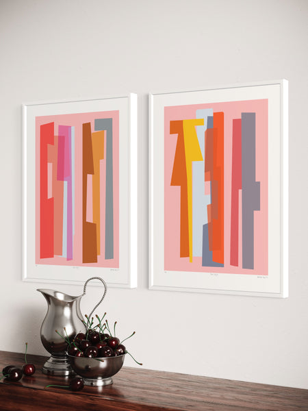 Pink City Series - Set of 2 - Framed or Unframed - A2 (x2)