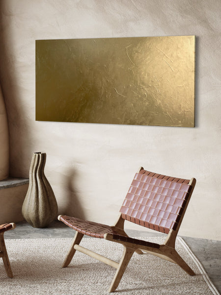 Wise Street -  152 x 76cm - metallic gold paint on canvas