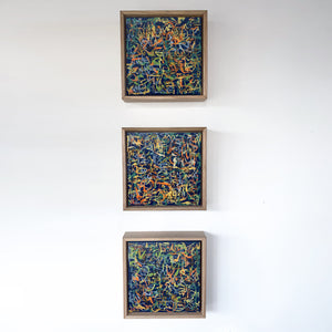 Harvest- Triptych Framed- Set of 3 - 23cm each
