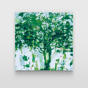 Green Blue Tree - Ltd Ed Print - 30cm squ / 12" squ
