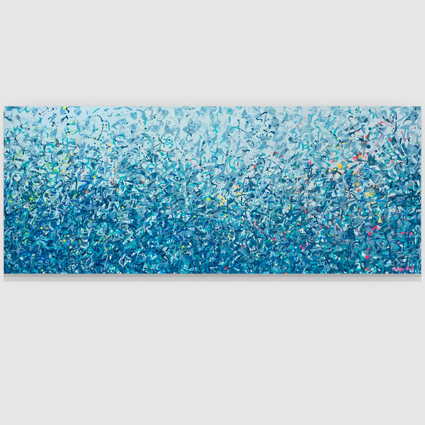 Killalea Water Dance 152 x 61cm acrylic on canvas