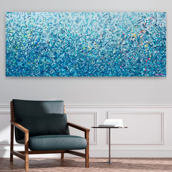 Killalea Water Dance 152 x 61cm acrylic on canvas