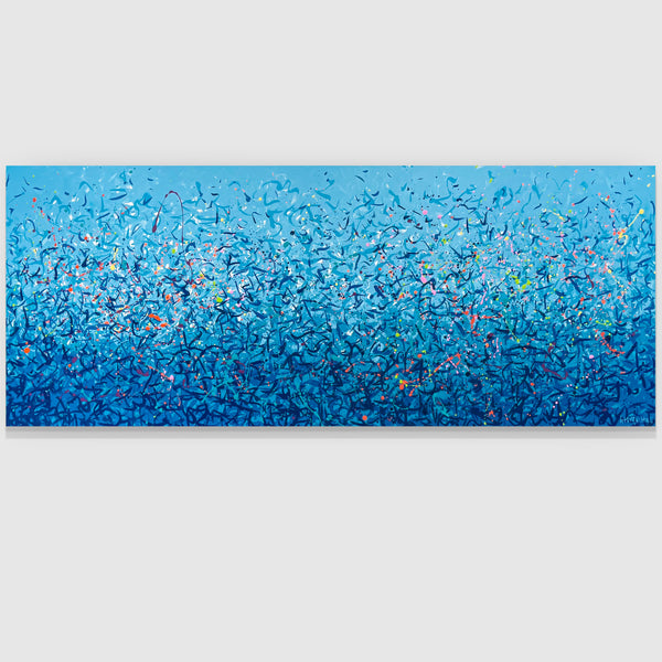 Palm Cove Water Dance 152 x 61cm acrylic on canvas