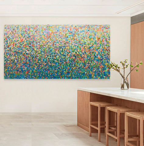 Bronte Garden Dance- 200 x 102cm acrylic on canvas ( including shipping rolled to US)