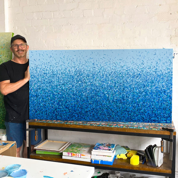 Bundeena Water Dance 152 x 76cm acrylic on canvas