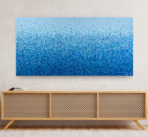 Bundeena Water Dance 152 x 76cm acrylic on canvas