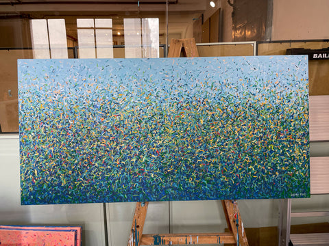 Commission of 'Maroubra Water Dance' 152 x 76cm