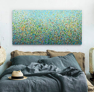 Dawn Garden Dance 152 x 76cm acrylic on canvas