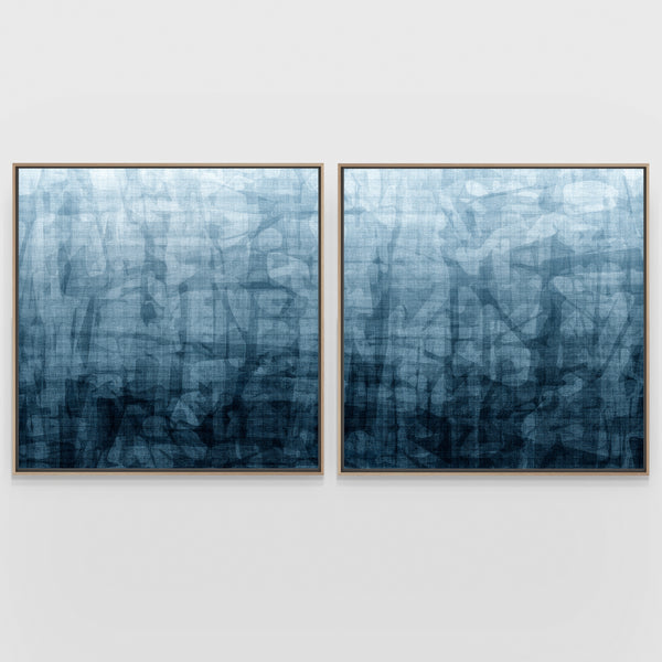 Galleon Twins - framed - 79cm squ(x2) / 31" squ(x2)