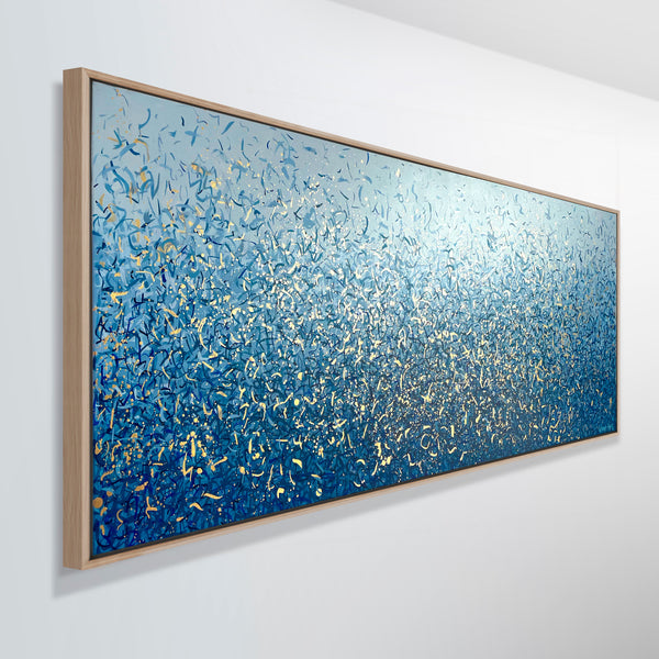 Golden Water Dance 152 x 61cm acrylic on canvas