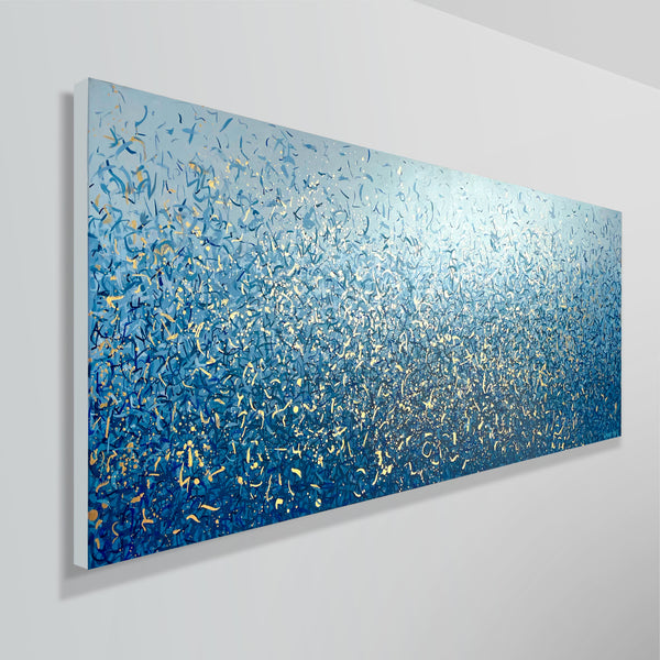 Golden Water Dance 152 x 61cm acrylic on canvas
