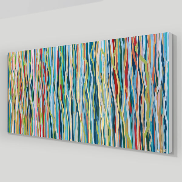 Groove Rising- 200 x 85cm acrylic on canvas