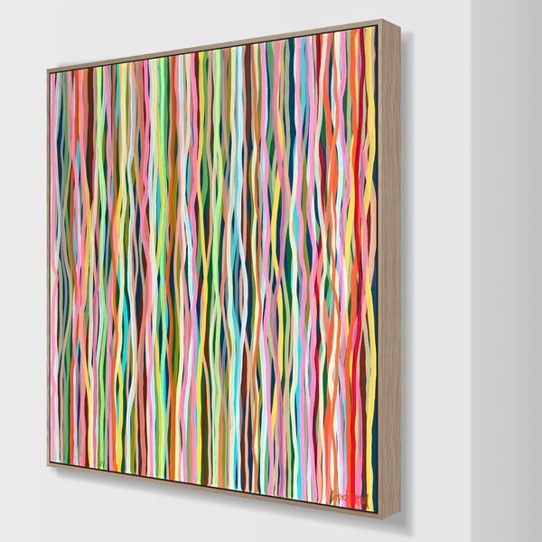 Groove to the Move - 66cm square - acrylic painting on canvas