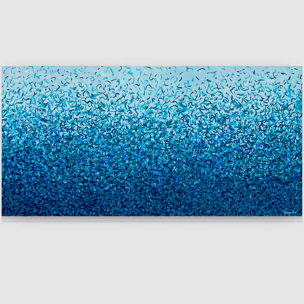 The Maroubra Water Dance 152 x 76cm acrylic on canvas