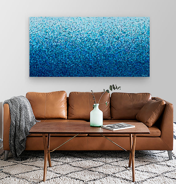 The Maroubra Water Dance 152 x 76cm acrylic on canvas