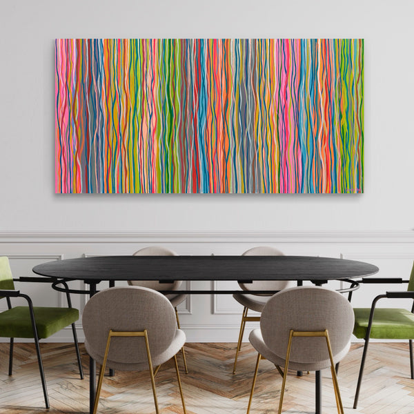Neon Funk - 152 x 76cm acrylic on canvas