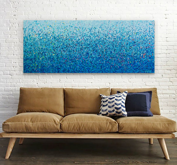 Ningaloo Reef Water Dance 152 x 61cm acrylic on canvas