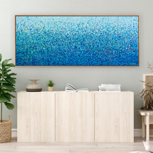 Ningaloo Reef Water Dance 152 x 61cm acrylic on canvas